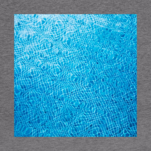 Blue Waves in Public Pool by GoldenLionCrafts